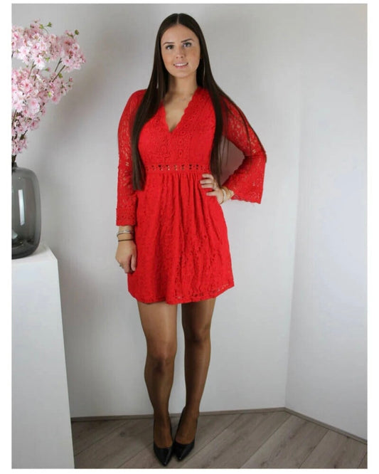 Tessa jurk rood