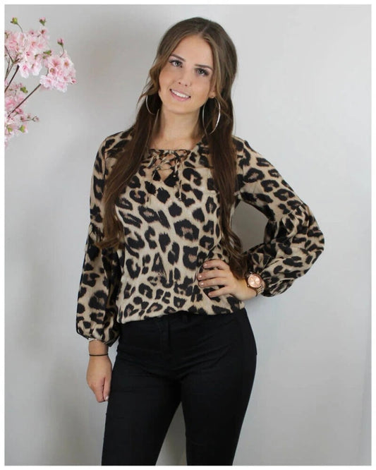 Danielle blouse leopard