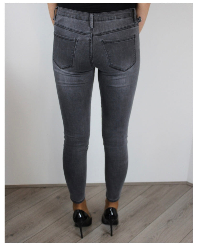 Alysa skinny jeans grijs