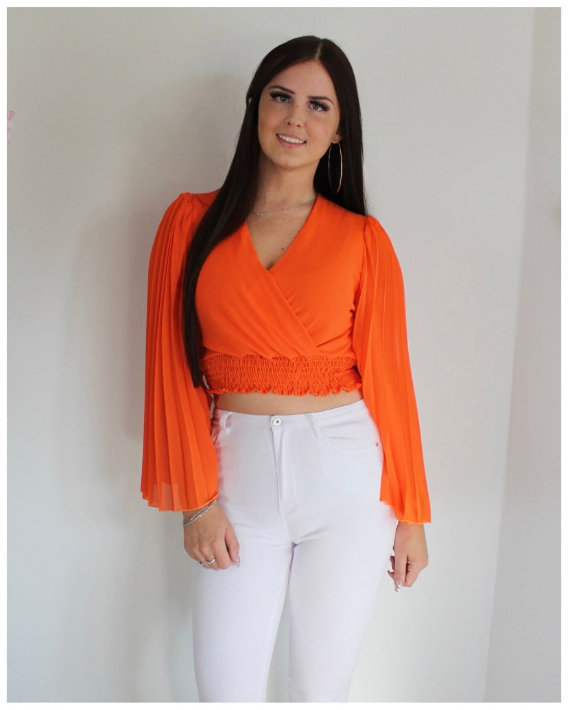 Shirley blouse oranje