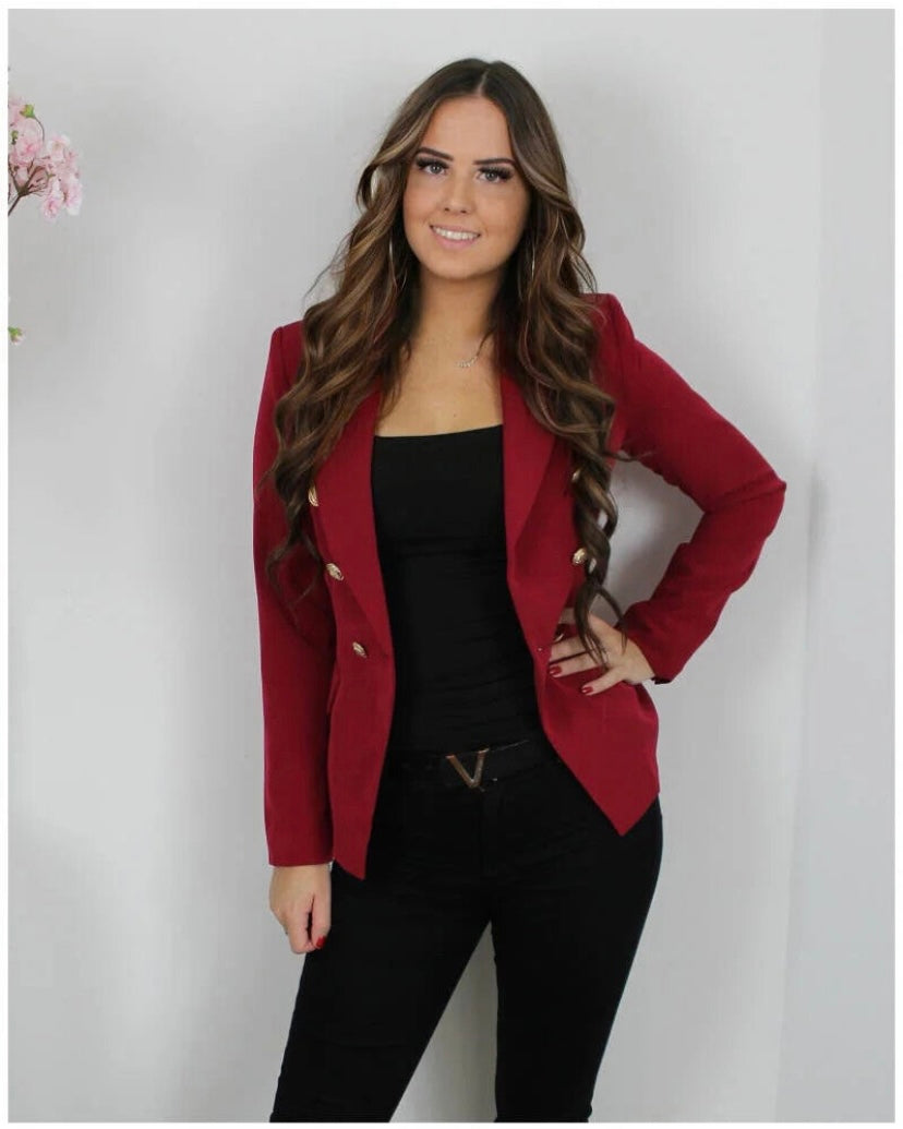 Annabel blazer bordeaux rood