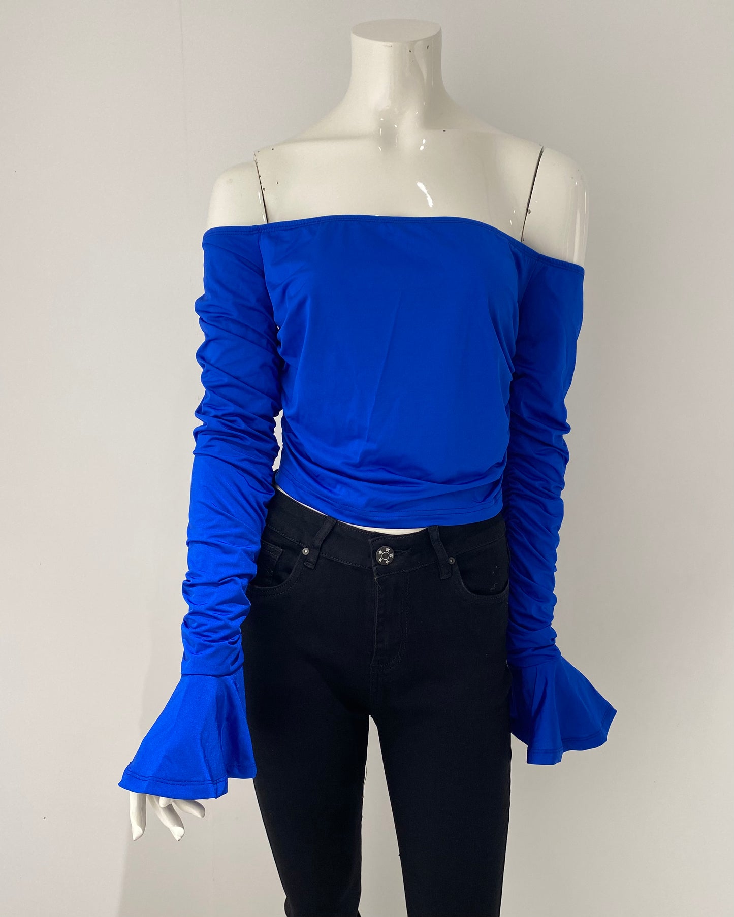 Noami top blauw