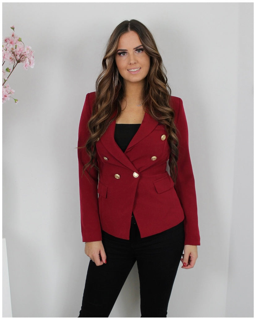 Annabel blazer bordeaux rood