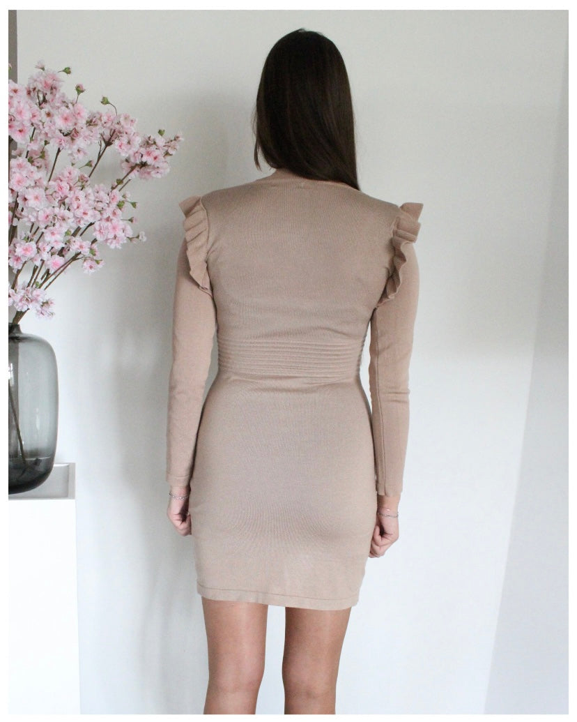 Sophie jurk beige