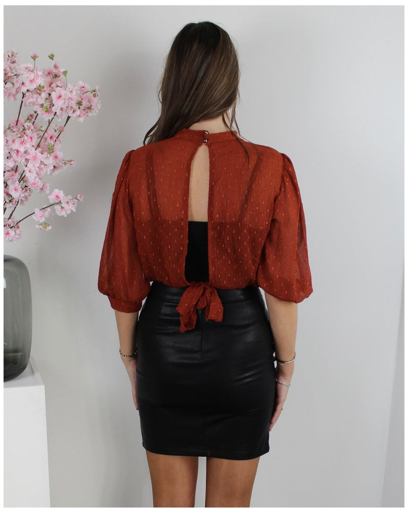 Céleste blouse cognac