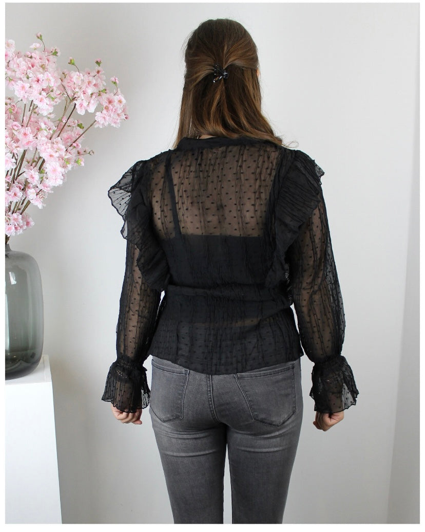 Bella blouse zwart