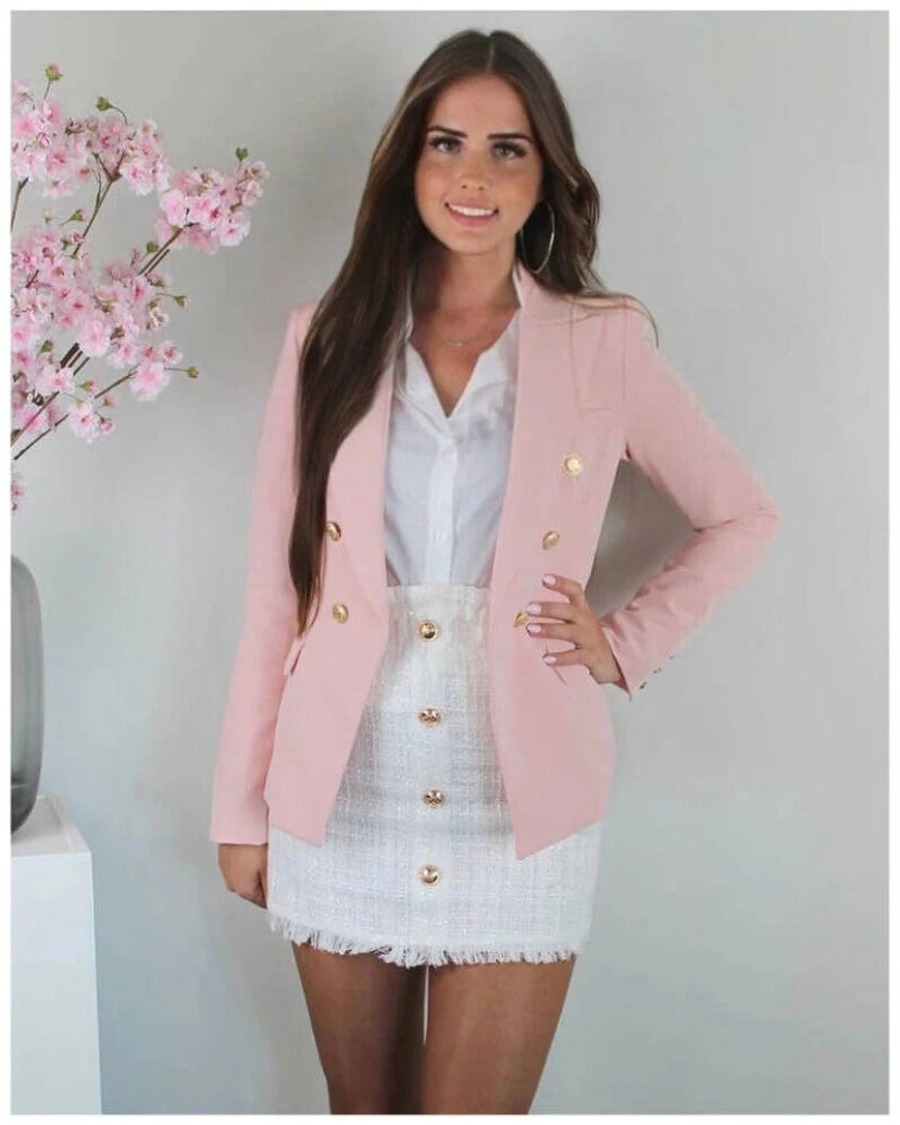 Annabel blazer lichtroze