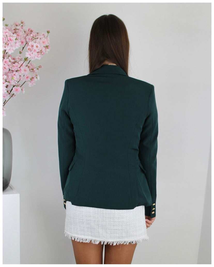 Annabel blazer smaragdgroen