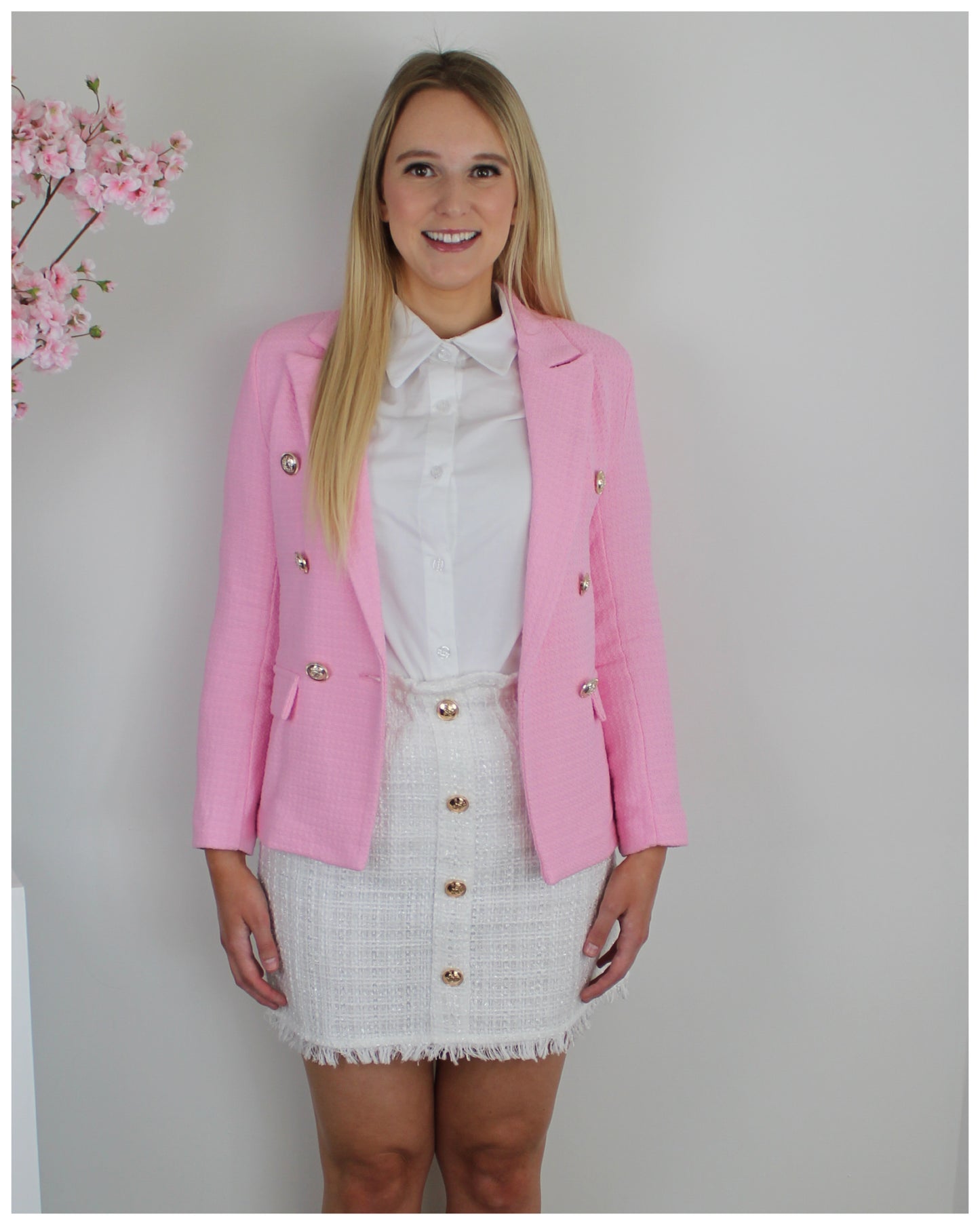 Annefleur blazer roze