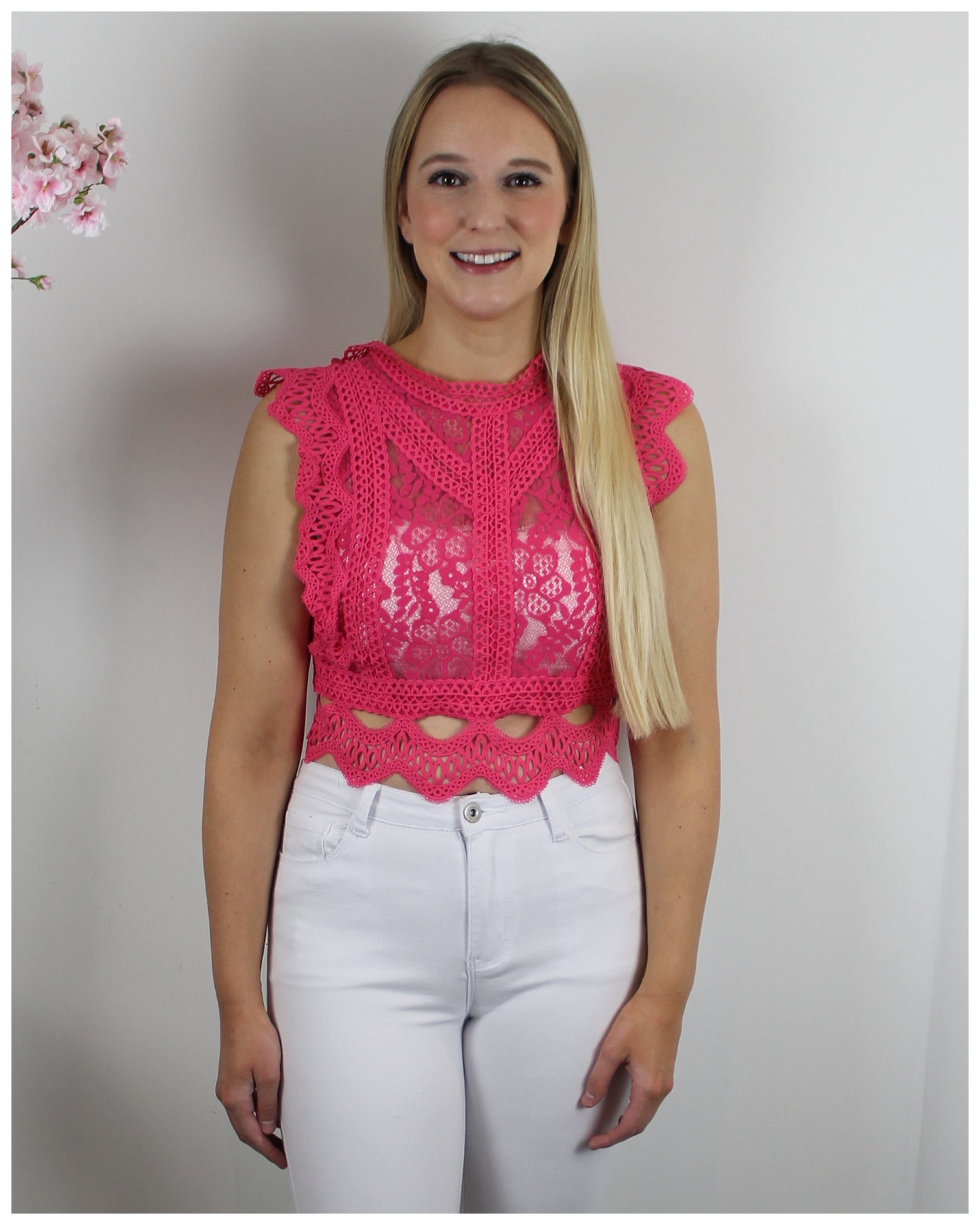 Lola top roze