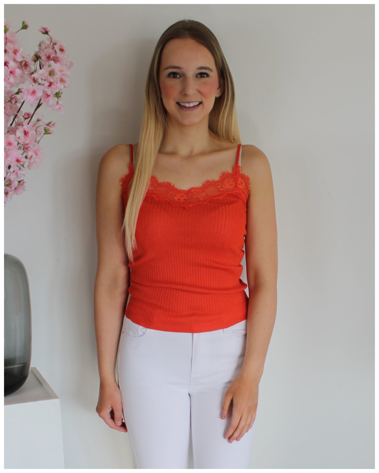 Fallon top oranje