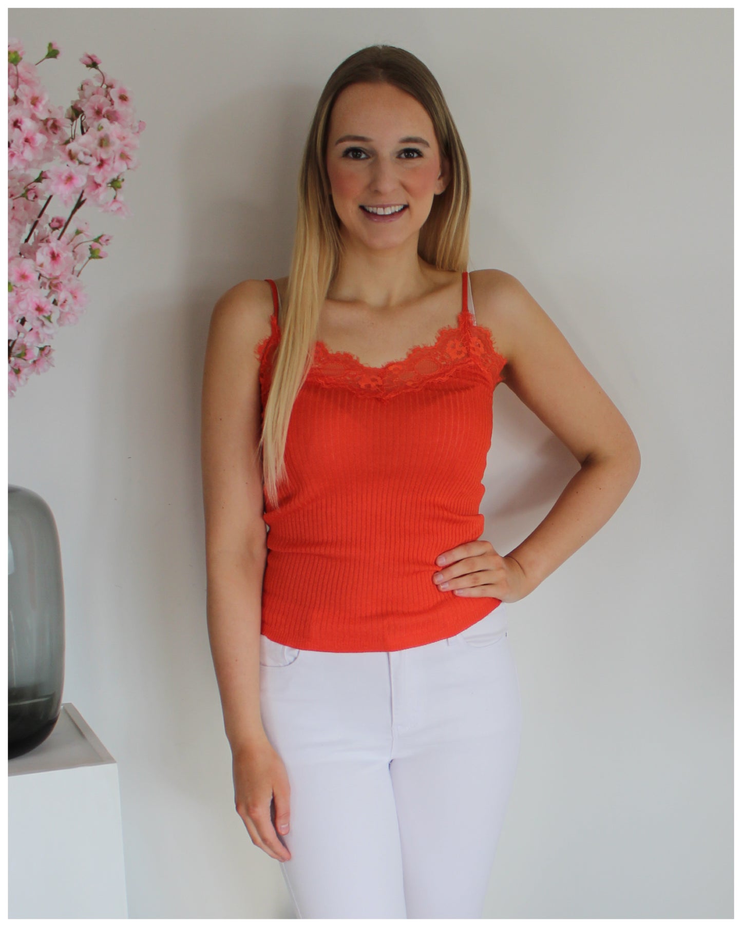 Fallon top oranje