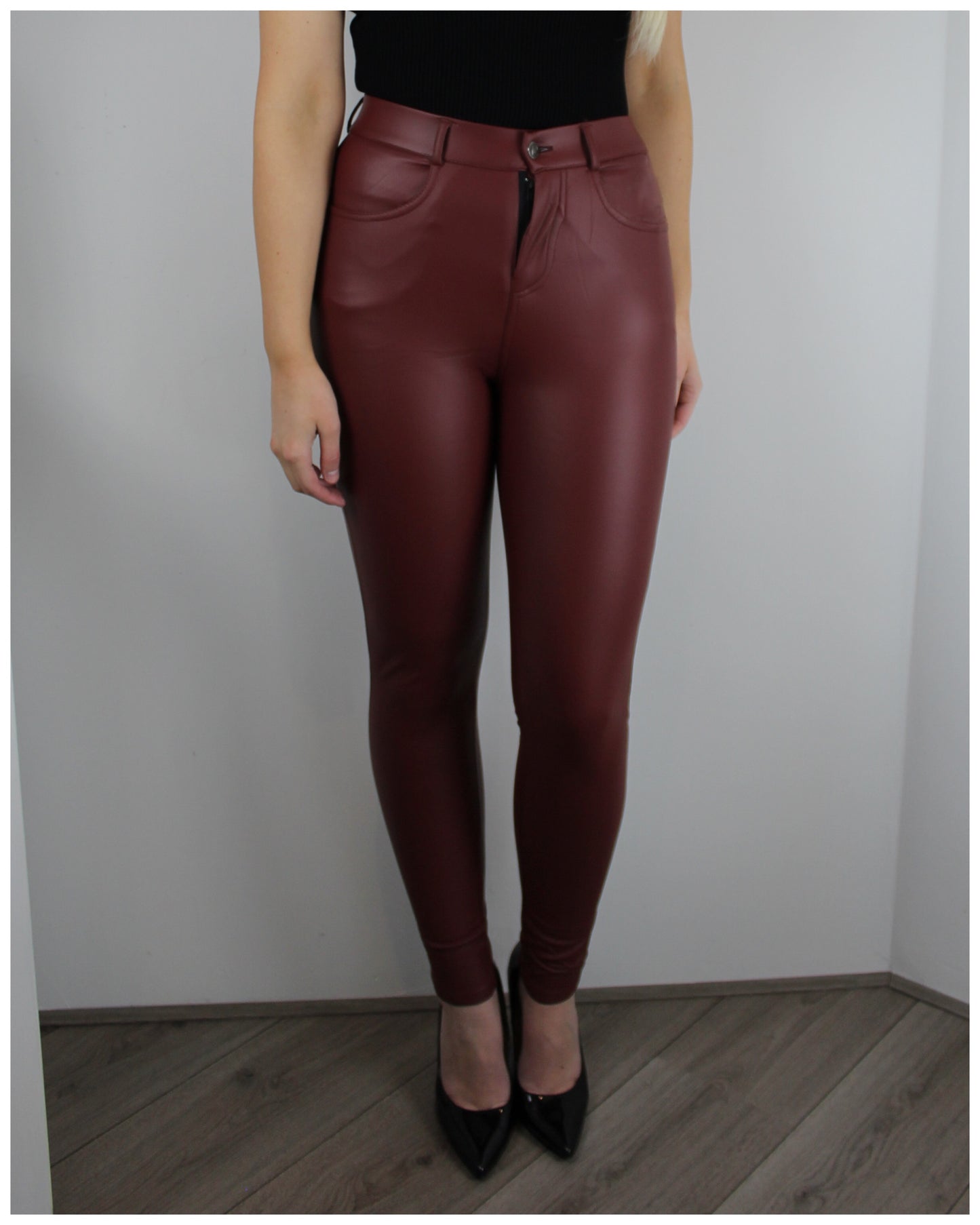 Fien broek bordeaux rood